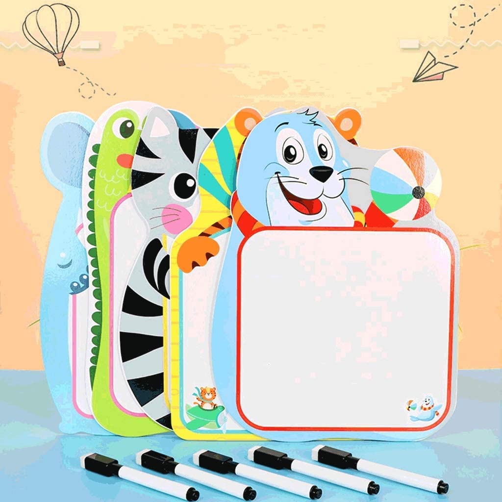 Tablero de garabatos Tablero de Dibujo para niños, Tablero de Escritura con Forma de Animal, horario de Clase Colgante, Tablero de garabatos de Grafiti, niños Útil