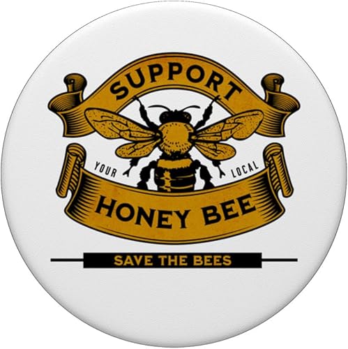 Miniatura 3 de Save the Bees Support Your Local Honey Bumble Bee Keeper PopSockets Swappable PopGrip