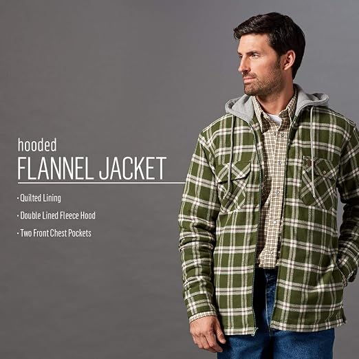 Tall Hooded Flannel Jacket 