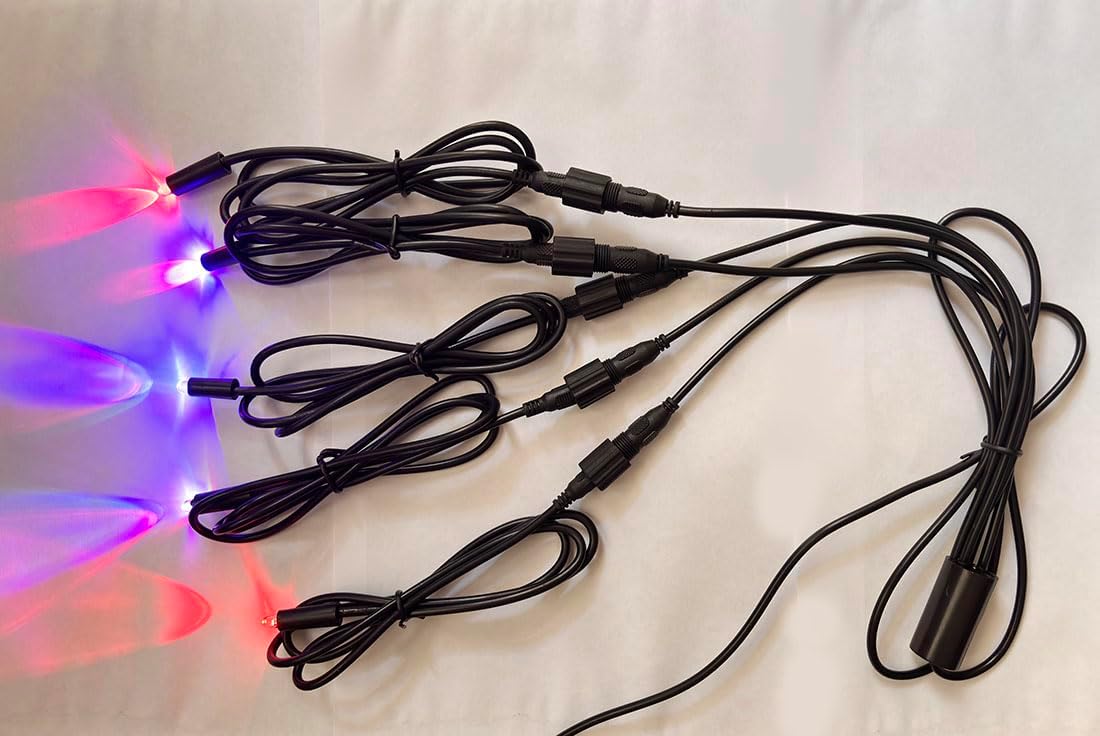 12V Tabletop Fountain Indoor Outdoor Fountain 5 LED-Lights Underwater Feature for Modern Home and Office Indoor Decoration DIY Light Replacement with Adapter US (Color Slowly Changed)