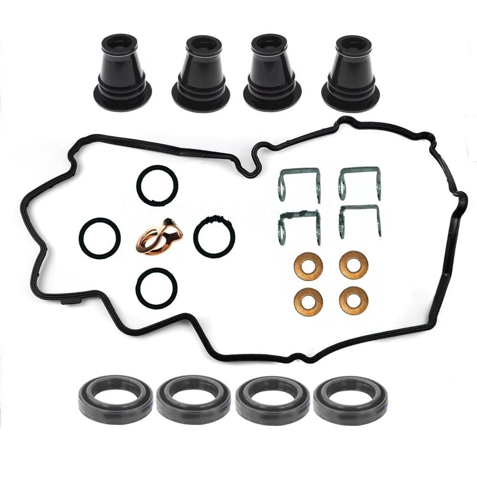 Culasses de cylindre pour auto Kit Joints Couvercle Culbuteurs Soupape YD25 Rondelles D'injecteur D'étanchéité Pour Nissan Pour Navara D40 Pour Pathfinder R51 YD25DDTI Cache-soupape Moteur(22 PCS)