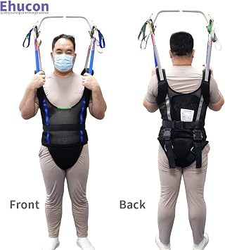 Comfort Padded Patient Lift Walking Sling,Portable Standing Harness to People/Handicap for Ambulating Support Training,500 lbs Safety Loading(Small)