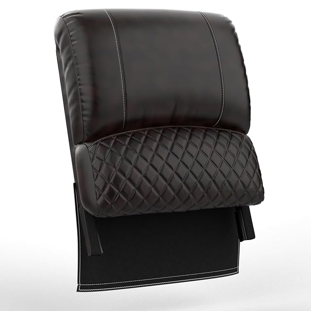 Loveseat Recliner Sofa Backrest PU Leather Brown