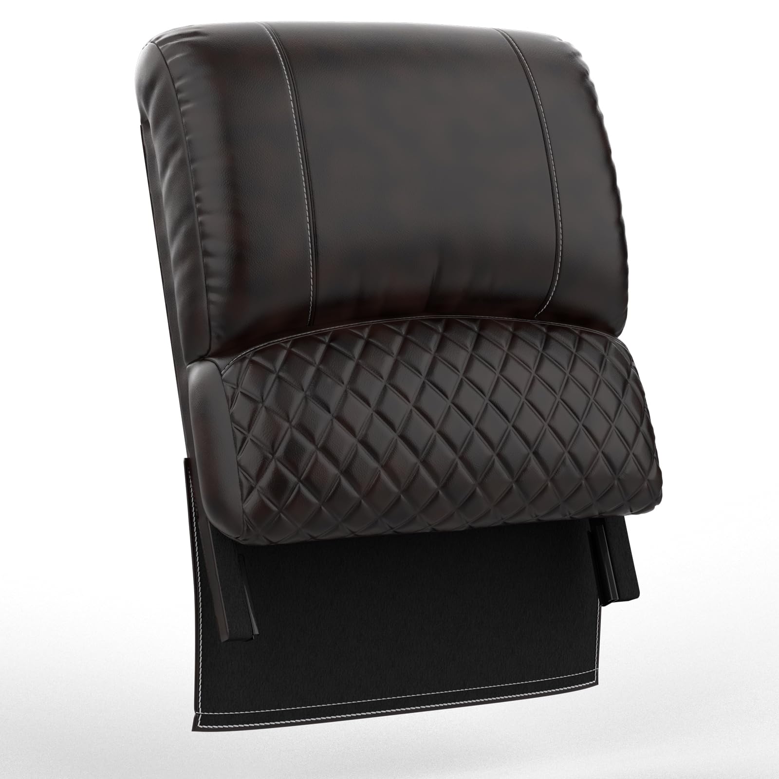 Loveseat Recliner Sofa Backrest PU Leather Brown
