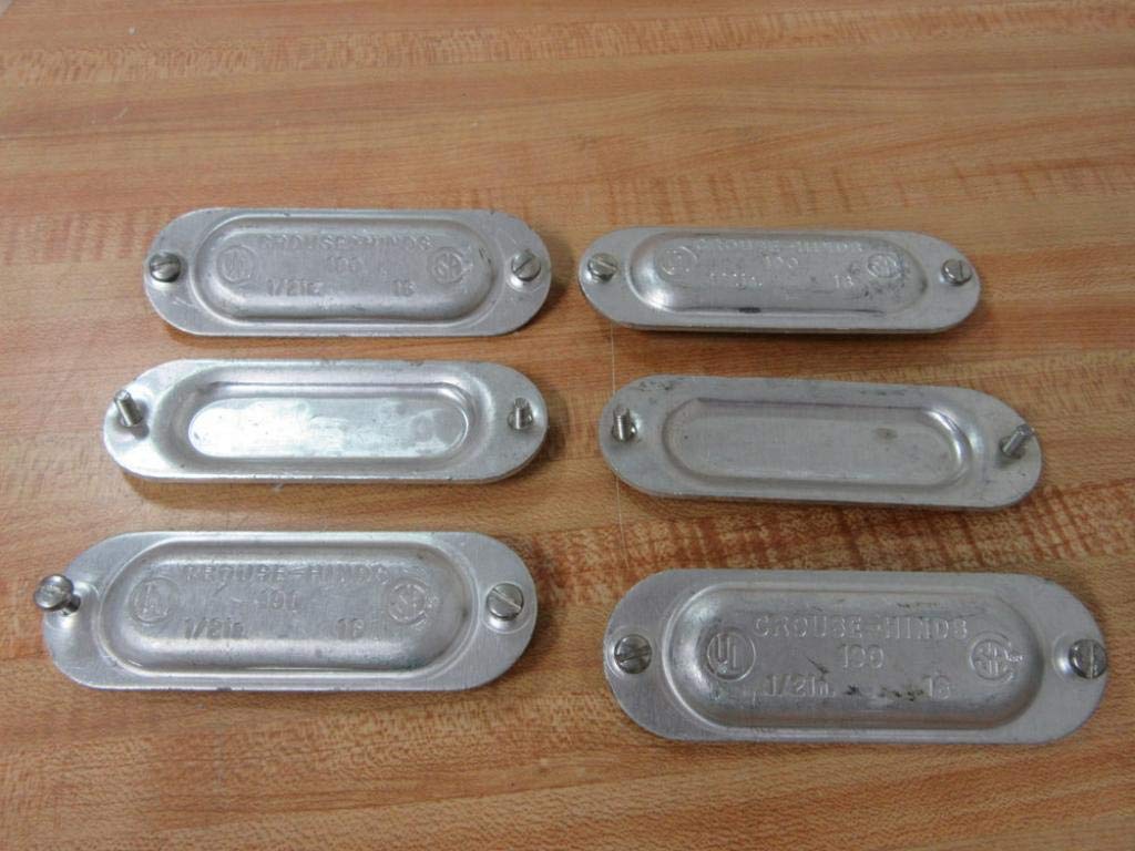 Crouse & Hinds 190 Aluminum Conduit Body Cover (Pack of 6)