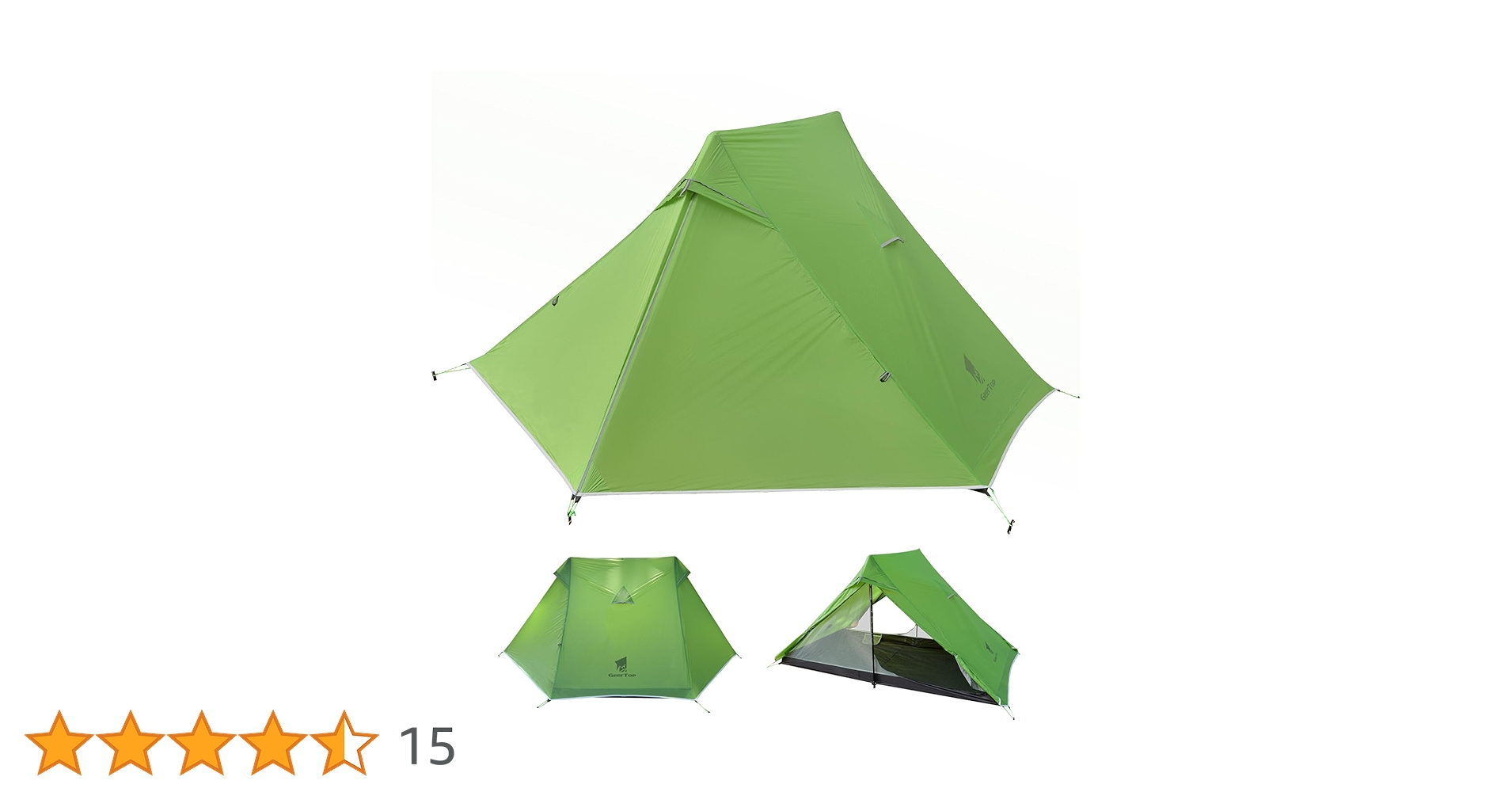 Amazon.co.jp: Geer Top 超軽量 テント 2人用 登山 ulテント