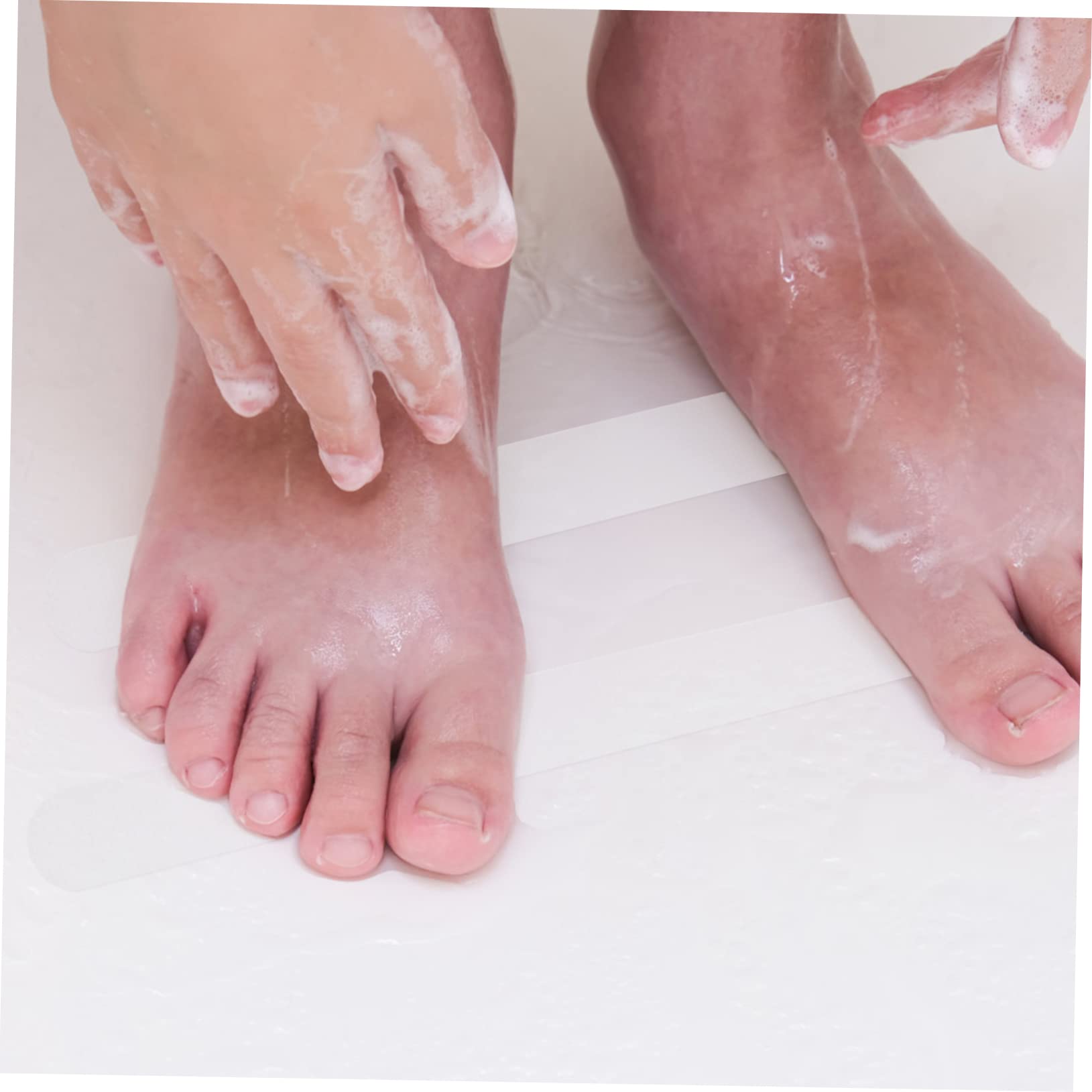 Cabilock 12piezas Pegatinas Antideslizantes para Bañera Suelo de Baño Peva Anti-Slip Decorativas Seguro para Ducha Cocina Baño Fácil Instalación