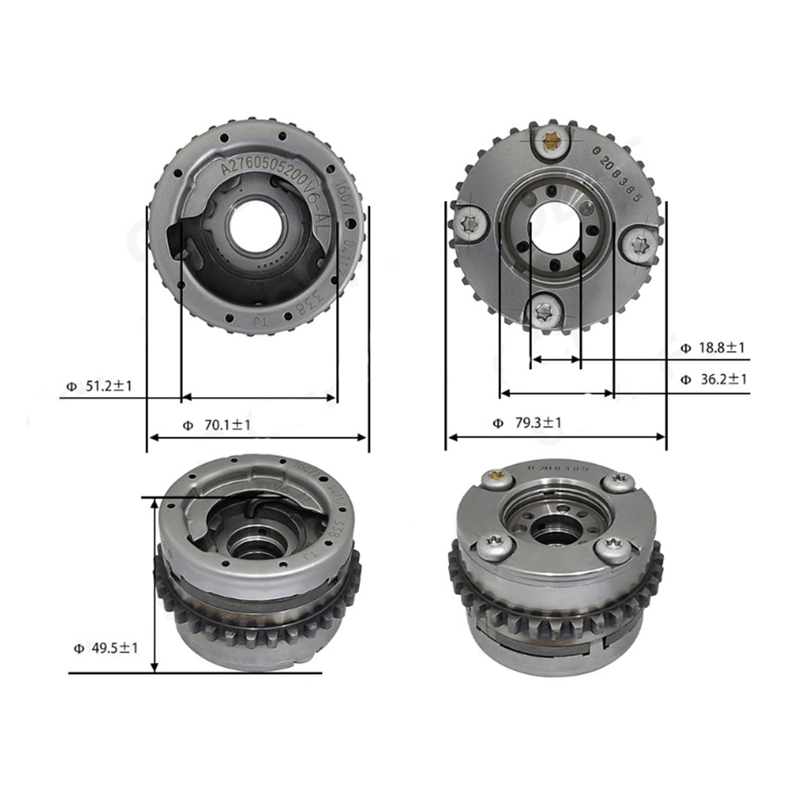 Amazon.com: MUista VVT Timing Gear Tooth Compatible with Mercedes  