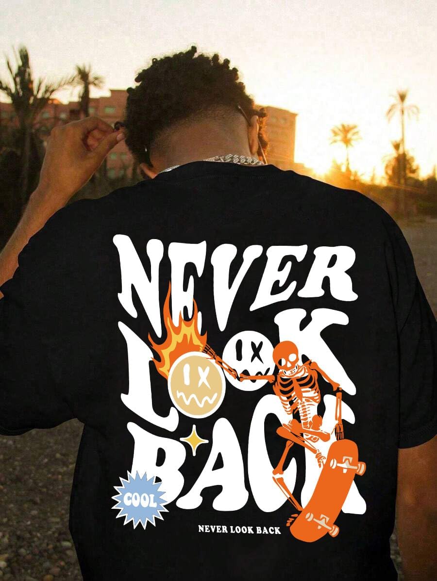 ZDT Mens Graphic Tees Oversized Tshirts Vintage Print Rapper Streetwear Cotton Short Sleeve Casual Top - Image 4