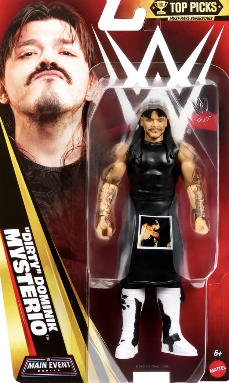 WWE Dirty Dominik Mysterio Top Picks Mattel Main Event Series 2026 Wave 3 Wrestling Action Figure Toy Wrestler