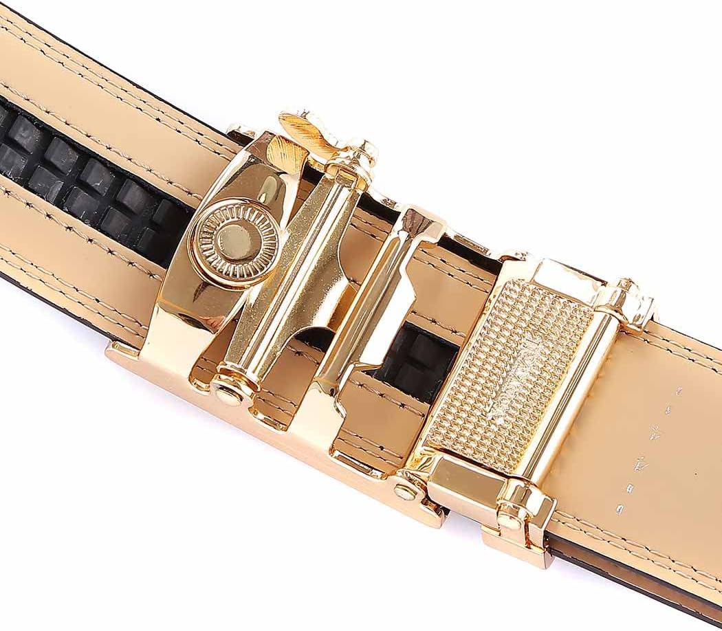 Tonywell Ratchet Belts for Men, Leather Dress Casual Belt, 1 3/8" Adjustable with Comfort Click Buckle - Image 8