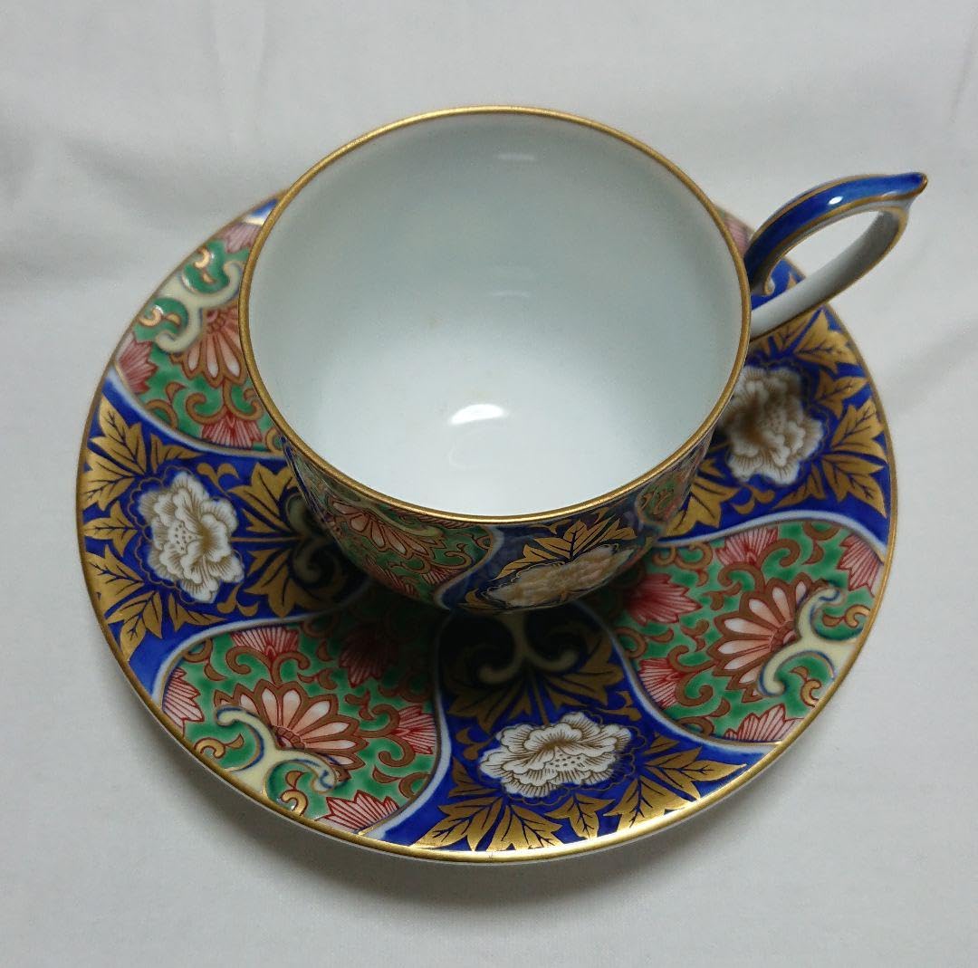 古伊万里唐草コーヒー碗皿 宮内庁御用達