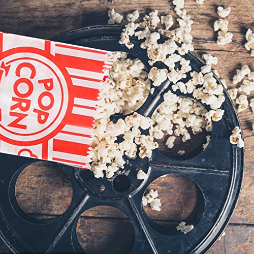 Image of 300 Pcs Popcorn Bags for Party 1 Oz Pop Corn Individual Servings Bags Bulk | Small Paper Popcorn Container for Popcorn Machine Maker Cart Supplies Movie Nights Carnival