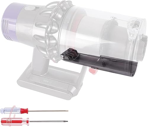 Contenedor corto de 6 pulgadas compatible con Dyson V10 SV12 Aspiradora Pequeña Ciclón Baffle Cubo de Polvo Piezas de Repuesto