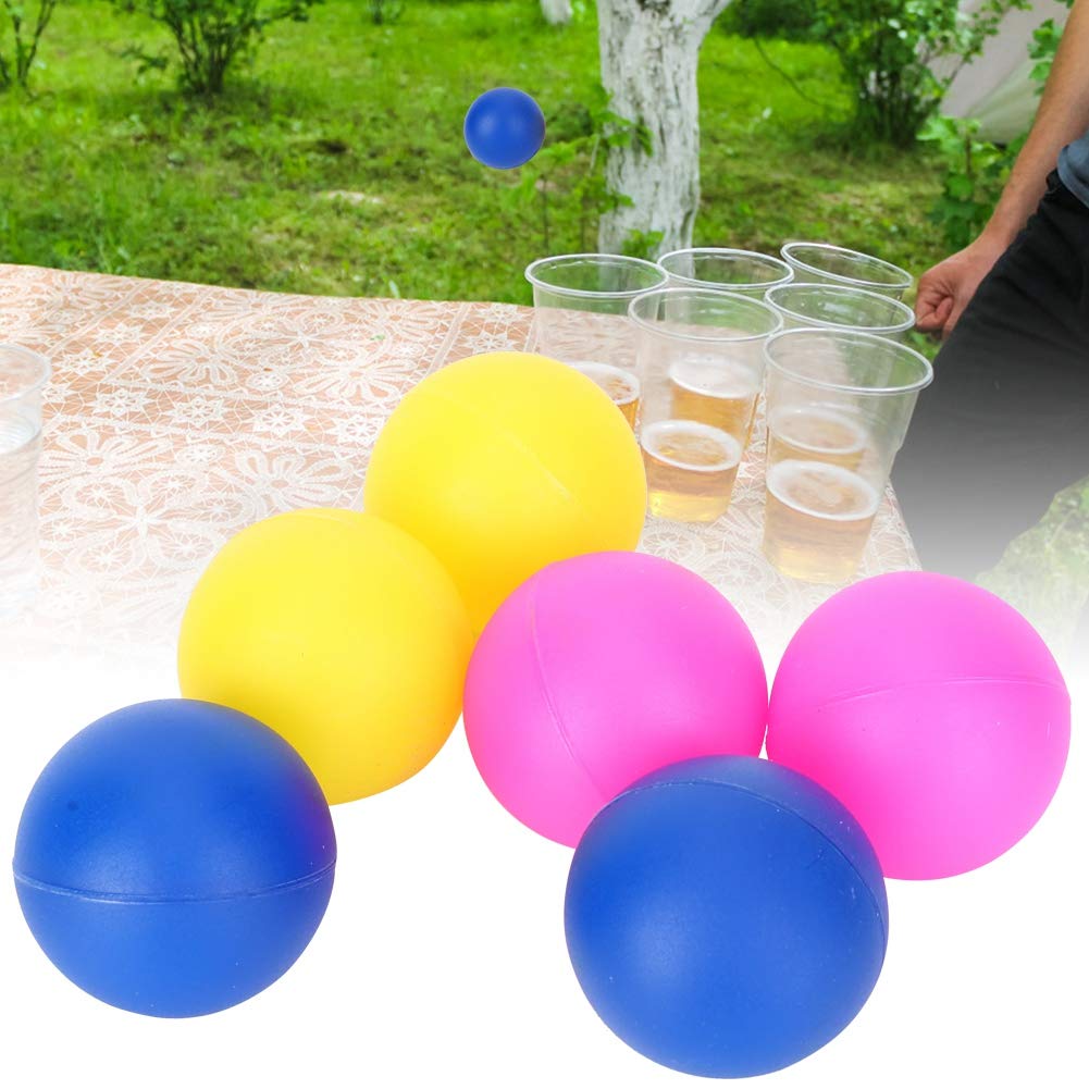 Lot De 6 Balles De Jeu En PVC – Multicolores Pour Plage, Raquette, Décoration Et Loisirs