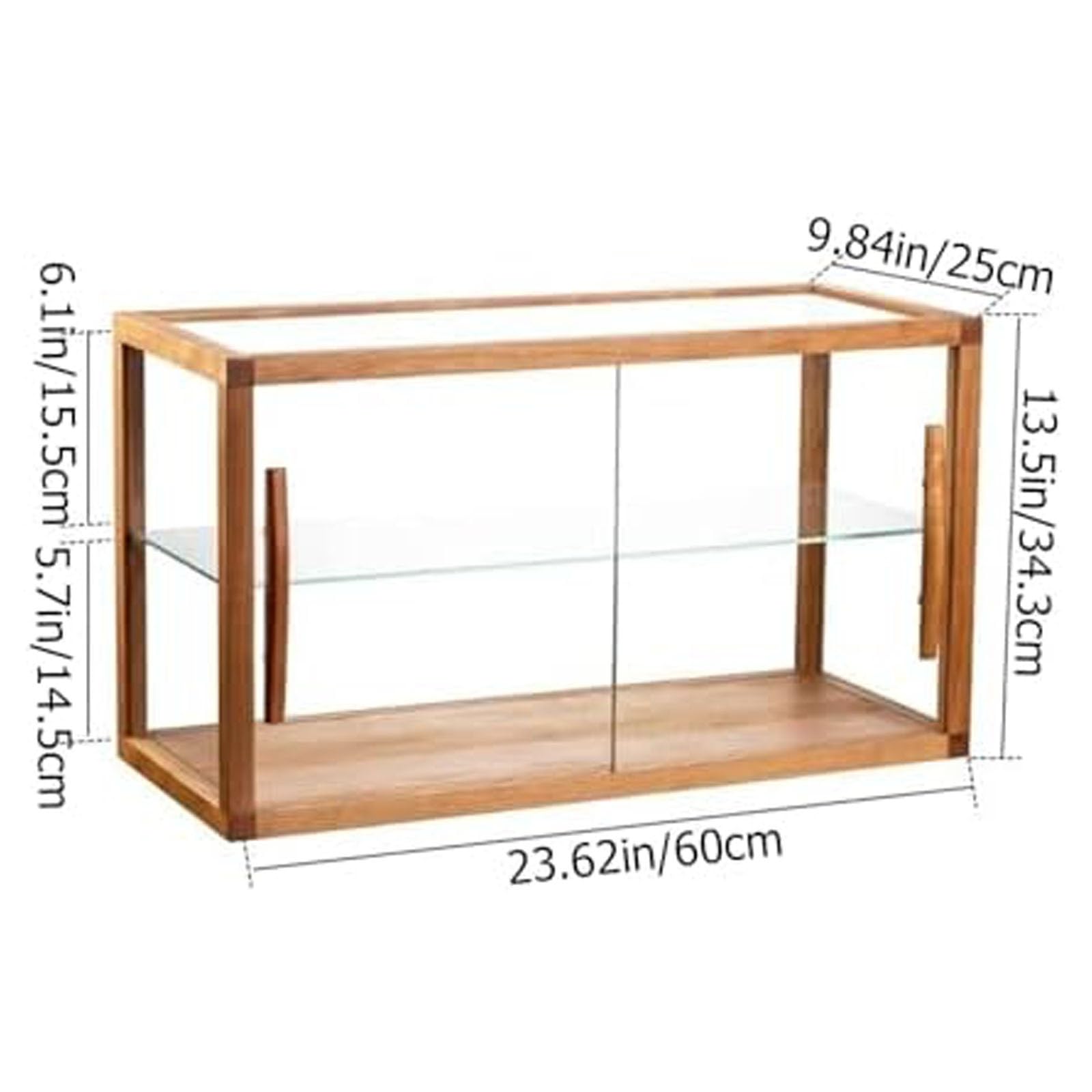 Vetrina per pane regolabile con porte s Vetrina pasticceria a doppio strato per negozi e caffè C Piano di lavoro Sto per una visibilità e una freschezza ottimali.