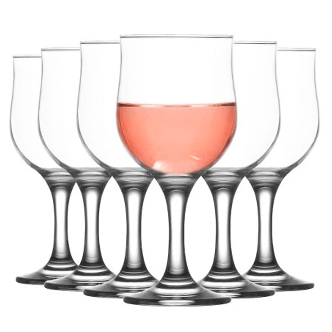 Acan Tradineur - Set de 6 copas de cristal, modelo Nevakar, para cócteles, vino, bebidas, resistentes, aptas para lavav…