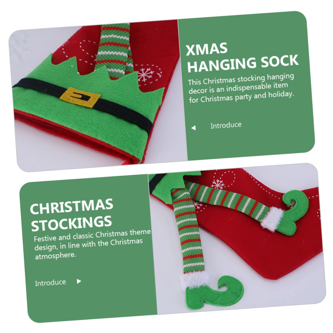 TOPBATHY 8 STK Bein Weihnachtsstrumpf Weihnachtsstrumpfbeutel Weihnachtsstrumpf Zum Aufhängen Weihnachtsstrumpf Strumpf Für Den Weihnachtsbaum Weihnachtstüten Mit Süßigkeiten Stoff
