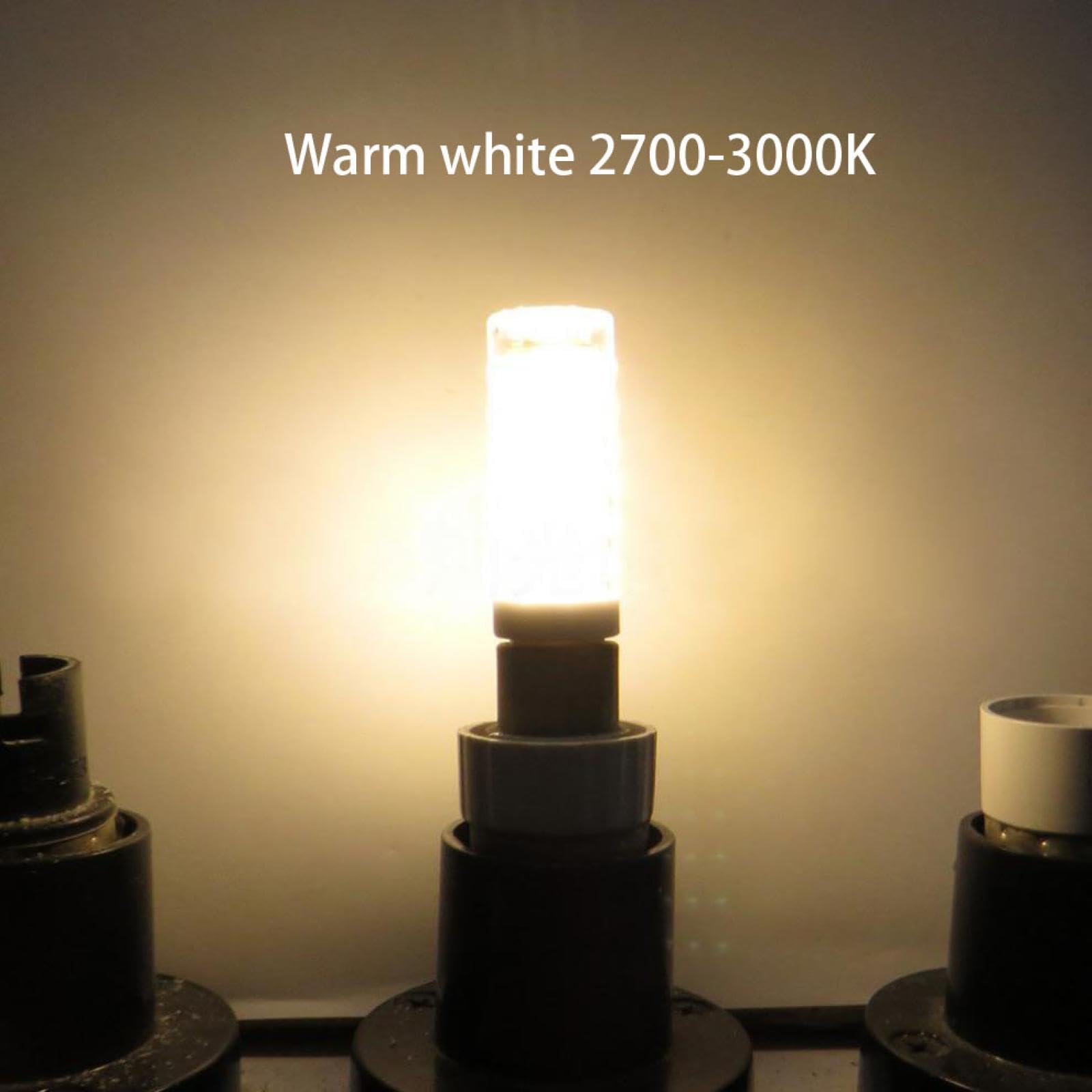 Ampoule LED G8 9W 110V 220V 7W équivalent 70W blanc chaud G8 ampoule LED en forme de maïs à intensité variable 5PC 10W-110V blanc