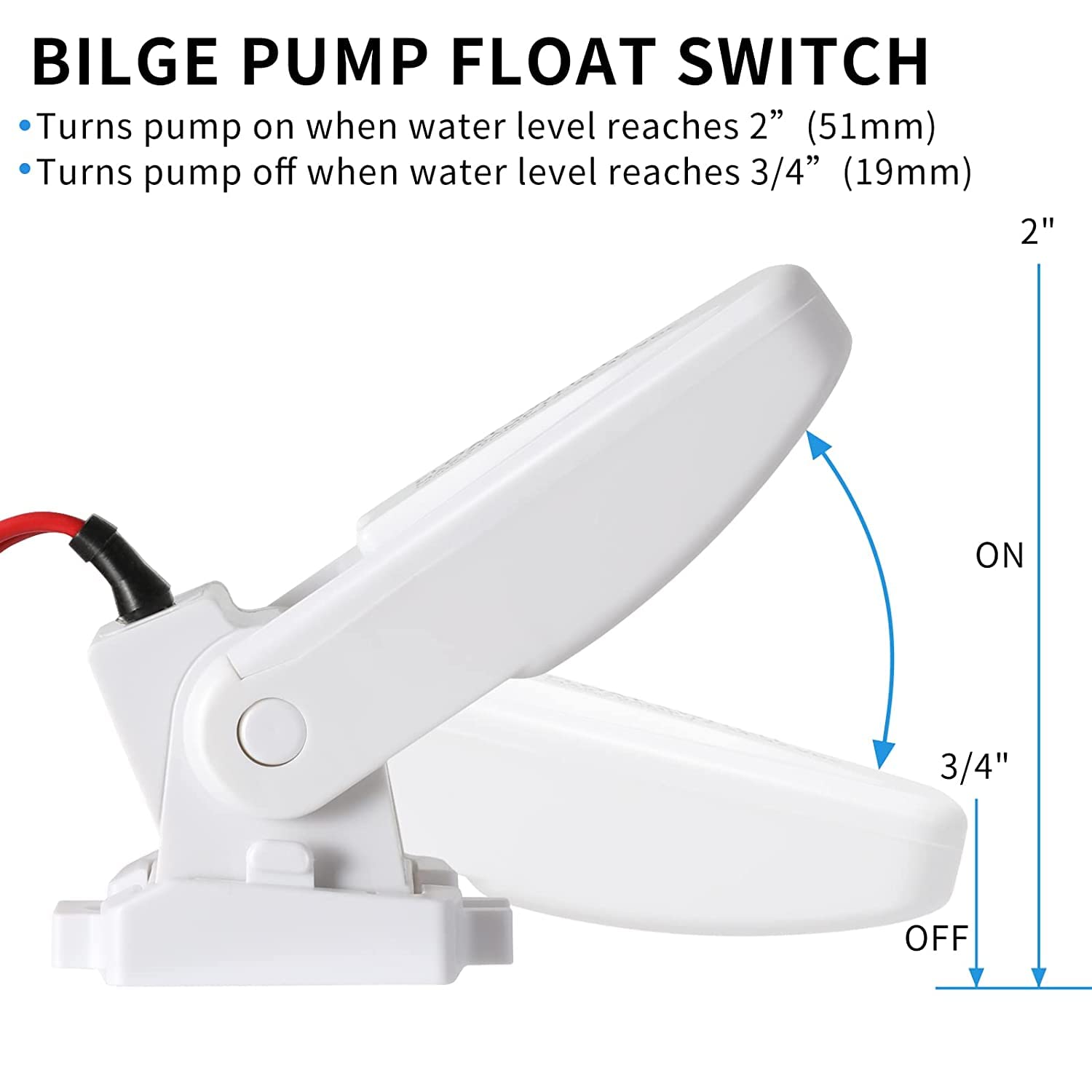 Snapklik.com : Bilge Float Switch, Automatic Bilge Pump Float Switch ...