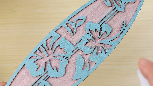 Amazon.com: RattanView 3 Pcs Wood Surfboard Wall Decor, Hibiscus
