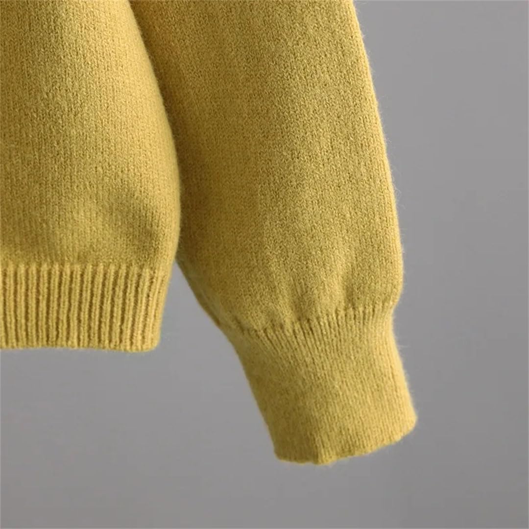 Ensemble tricoté deux pièces en cachemire pour femme avec pull et pantalon
