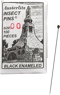 100PK Premium Insect Entomology Dissection Pins, Size 00 - Museum Grade