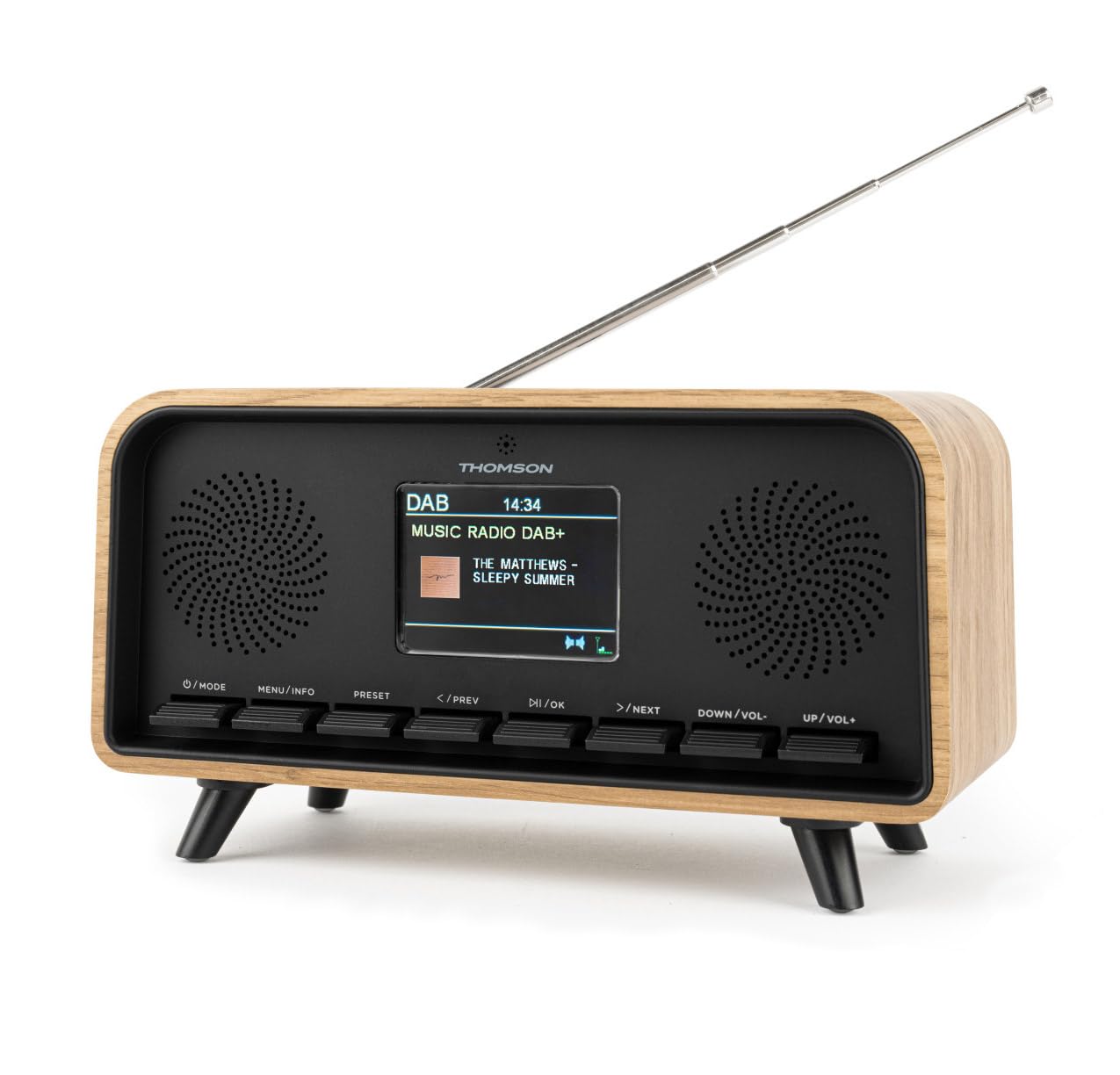 Radio réveil Bluetooth Vintage Gamme Cosy, Versione Dab Thomson RT850DABBT (RT850DABBT)