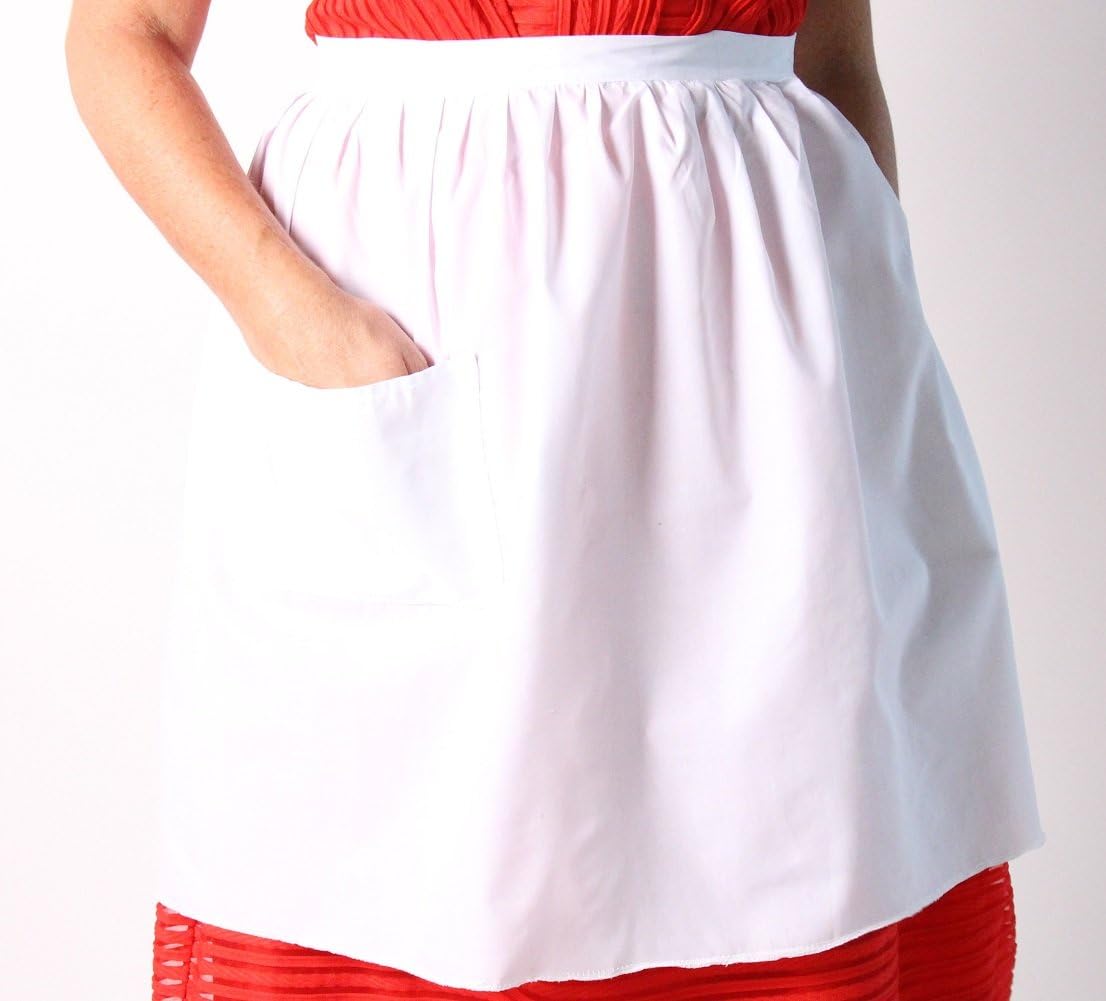 Mrs. Santa Claus White 18" Costume Apron : Clothing, Shoes & Jewelry