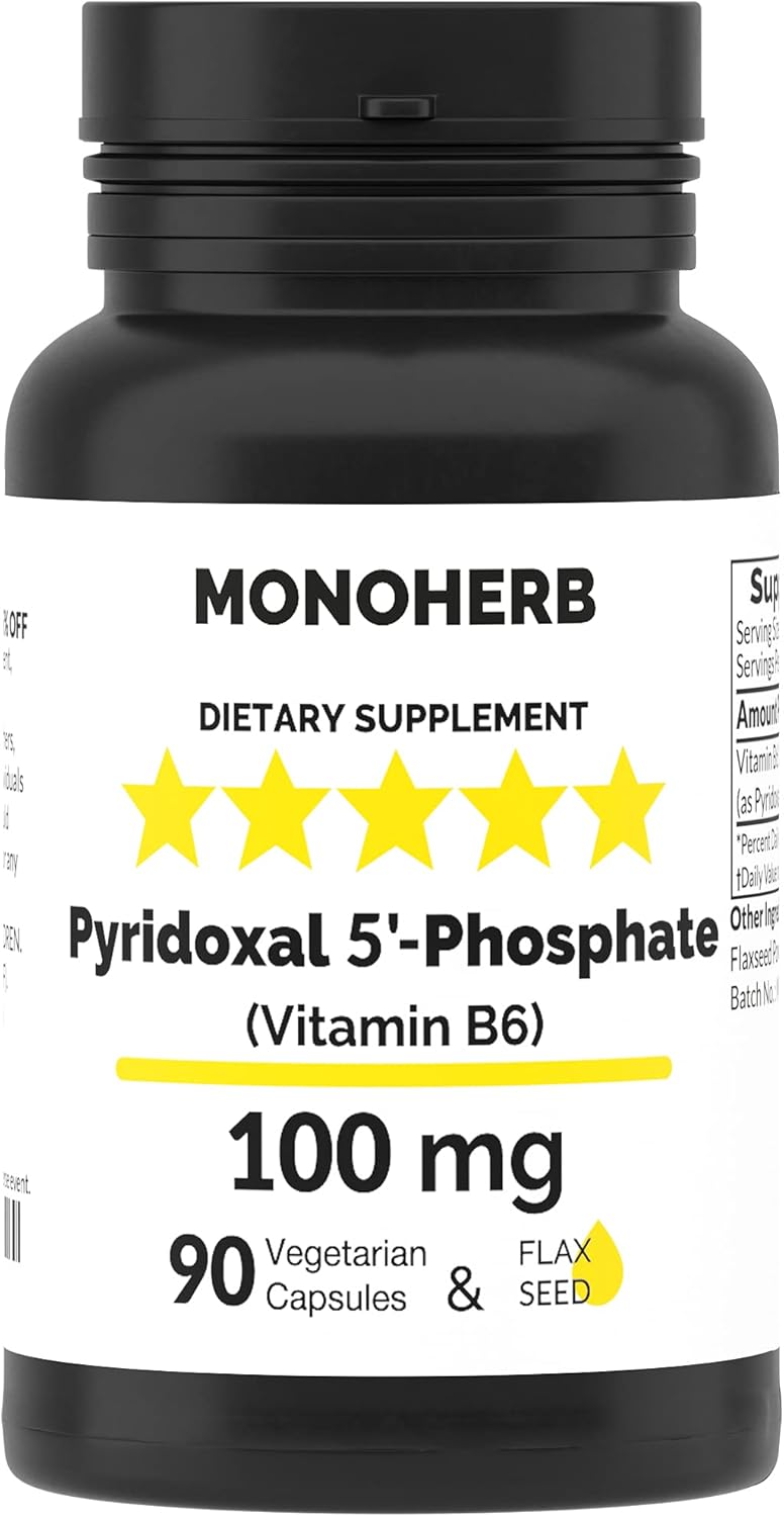 MONOHERB Pyridoxal 5Phosphate 100 mg 90 Vegetarian