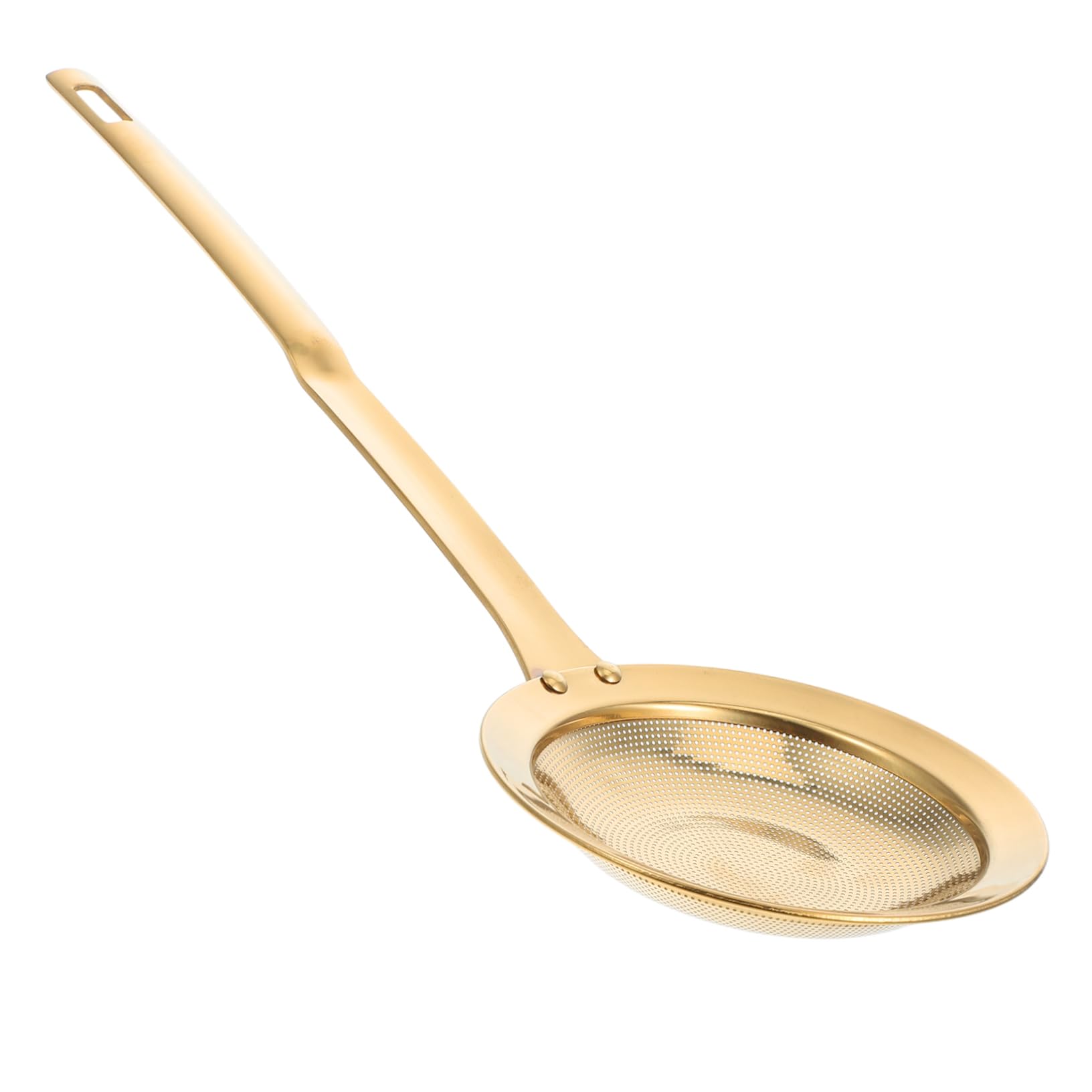 LIFKOME Fine Mesh Stainless Steel Oil Strainer Spoon Ergonomic Skimmer for Hot Pot Cooking Modern Design with Non Slip Handle Essential Kitchen Tool for Efficient Oil Filtration