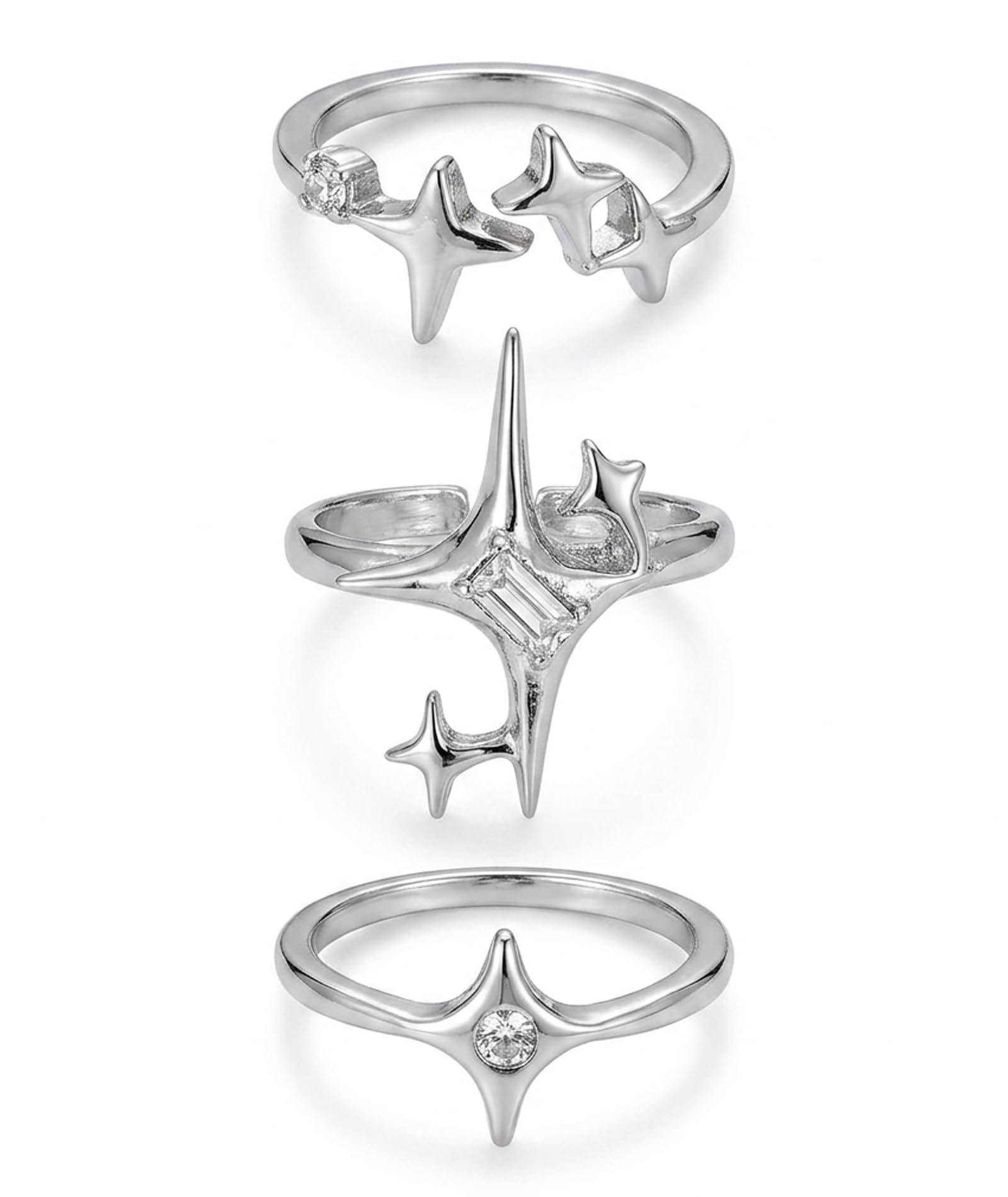 figurine 3 Pcs Y2K Rings, Y2K Jewellery, Unique Punk Style Accessories for Music Festivals-picture-49