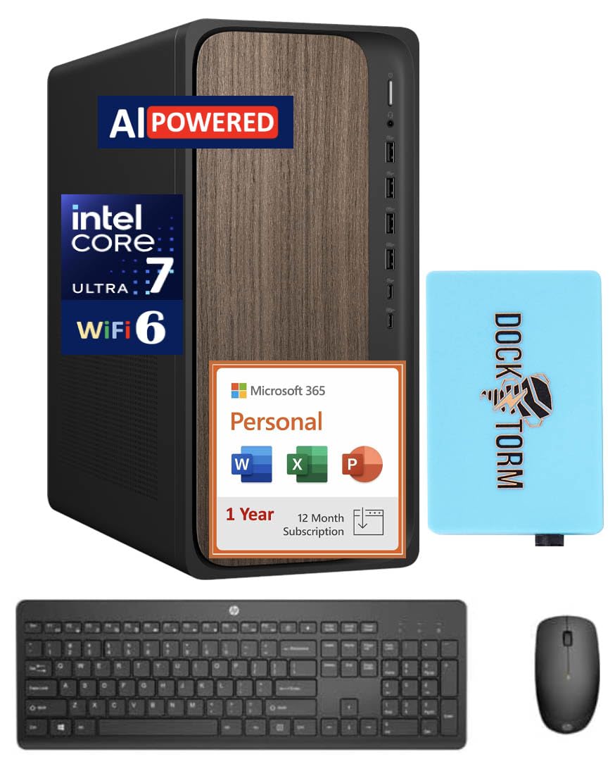 Amazon.com: HP OmniDesk AI PC Desktop (Intel Ultra 7-265, 32GB