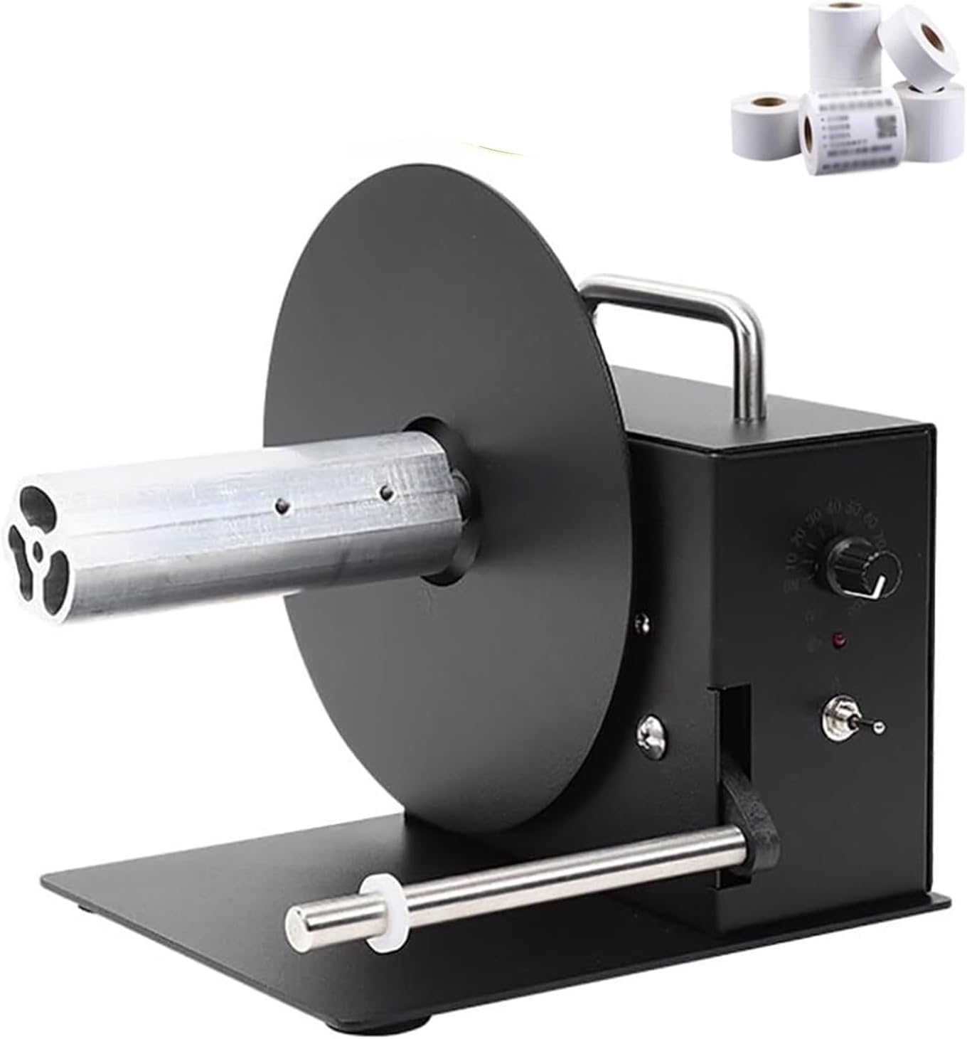 Automatic Label Rewinder, 1-8 Inch/s Adjustable Label Rewinding Machine, Rewinding Speed: 1-8inch/s/Diameter 180mm