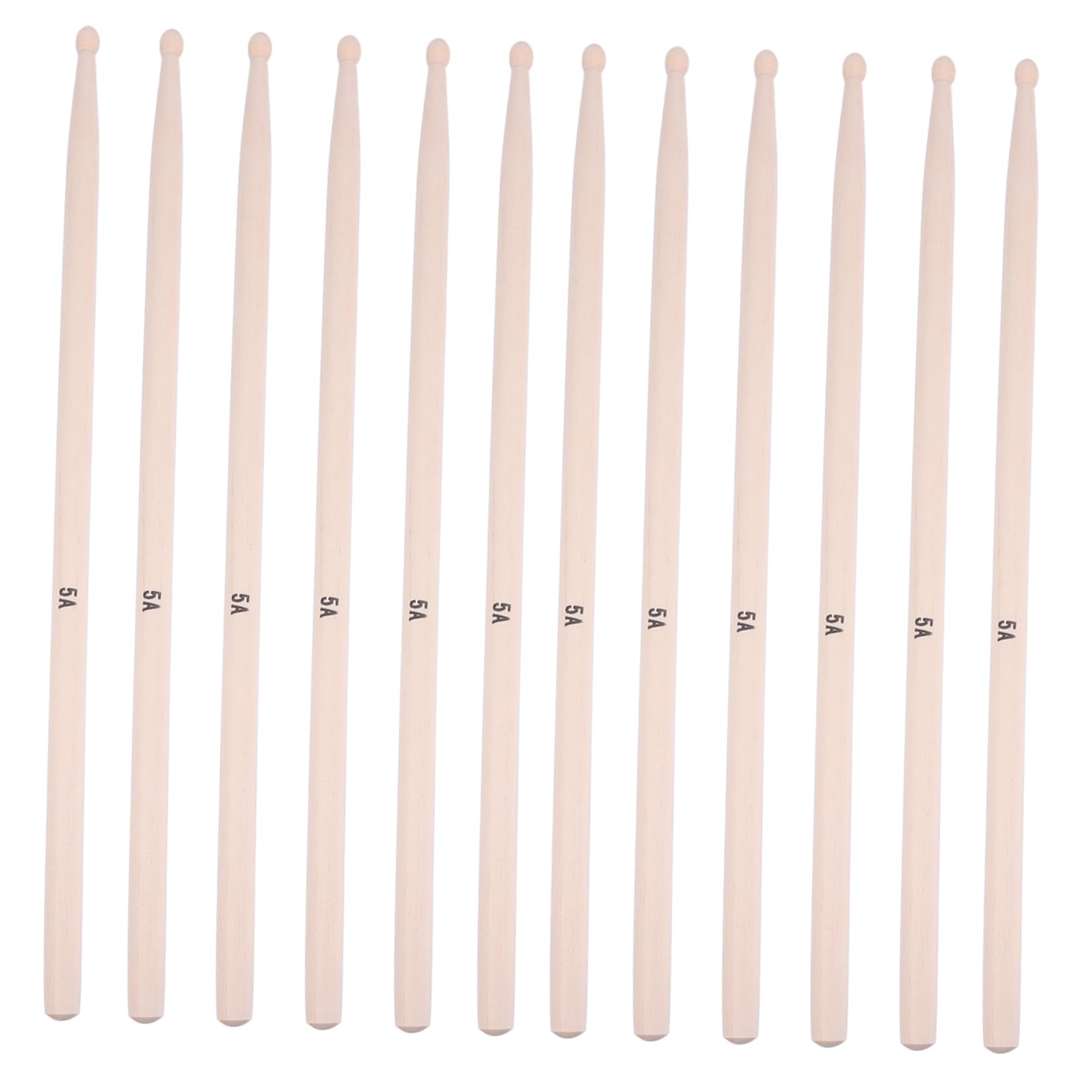 20 piezas Baquetas de Madera Unidades Resistentes para Batería Palos Profesionales para Actuación Escenario y Práctica de Percusión