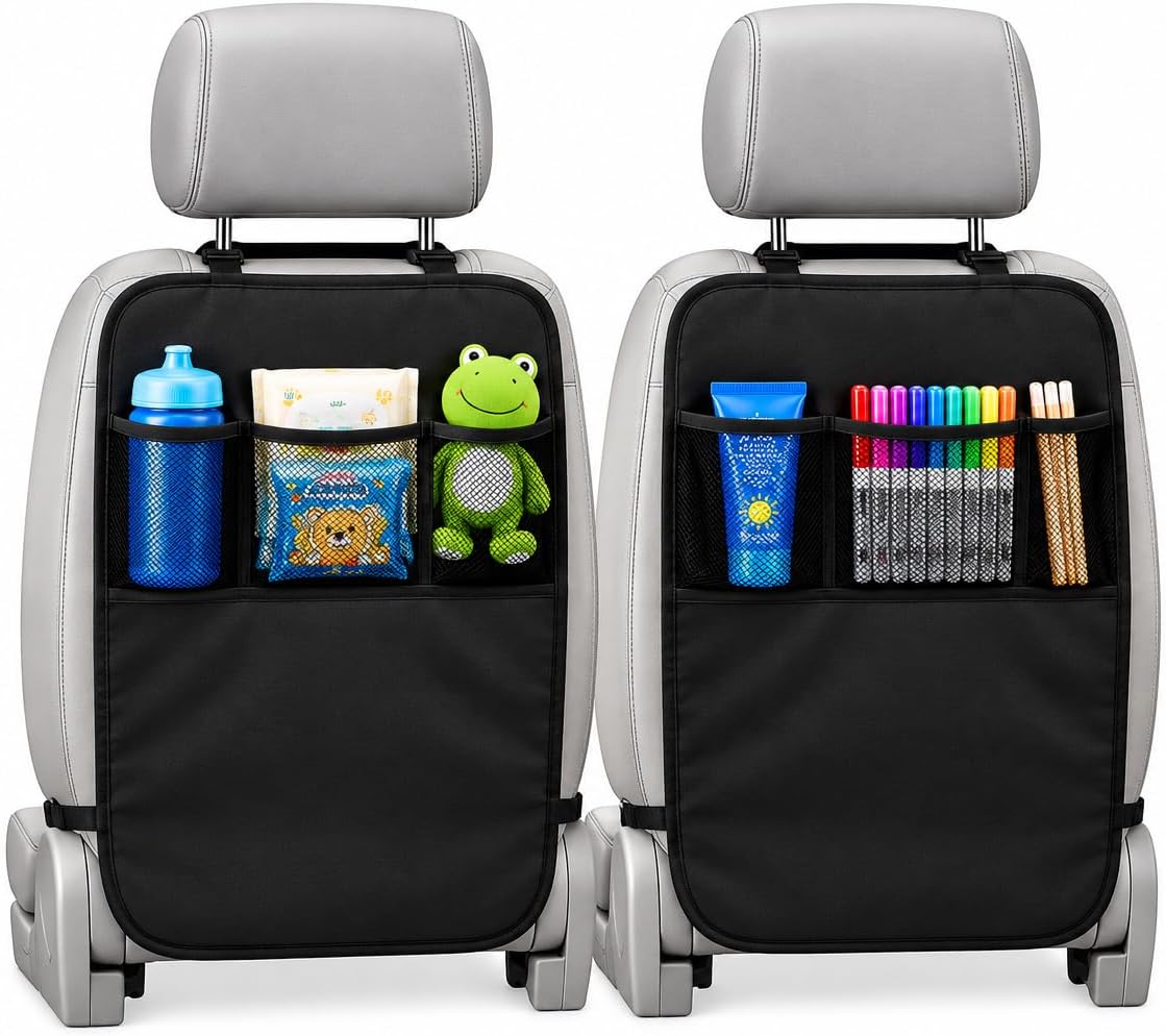 EcoNour Car Kick Mats Back Seat Protector
