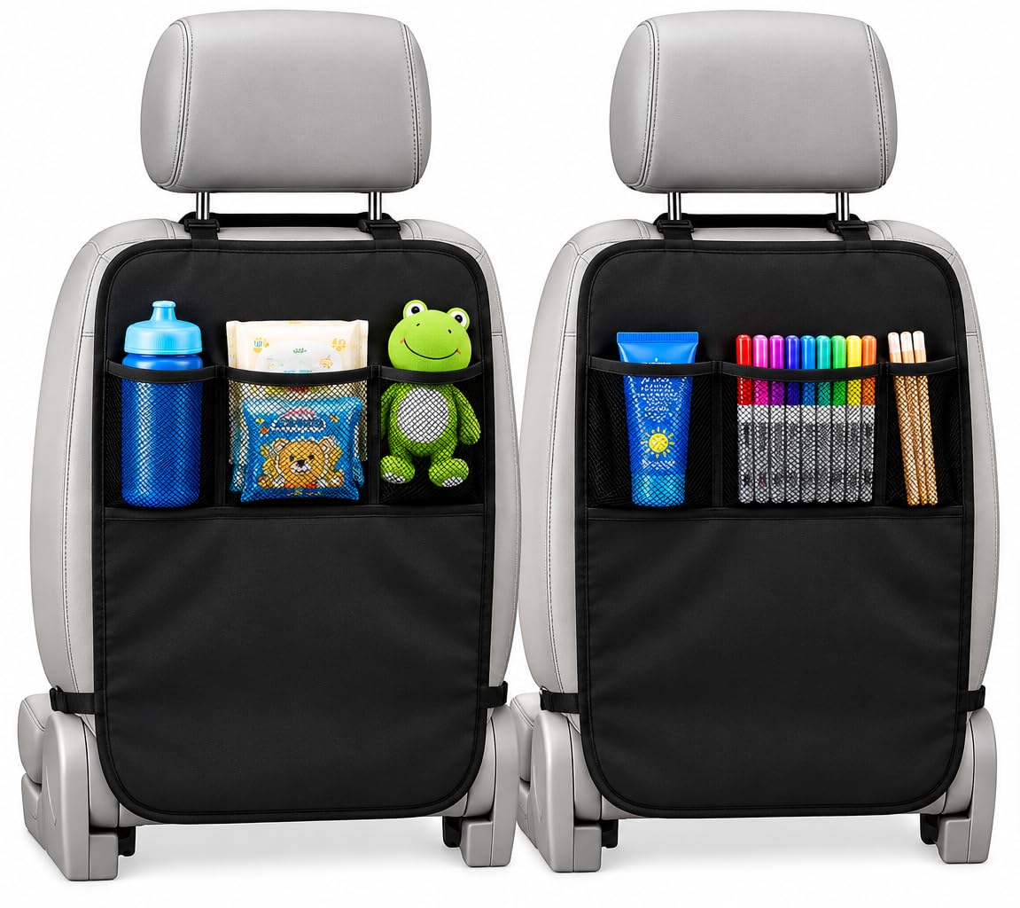 EcoNour Car Kick Mats Back Seat Protector