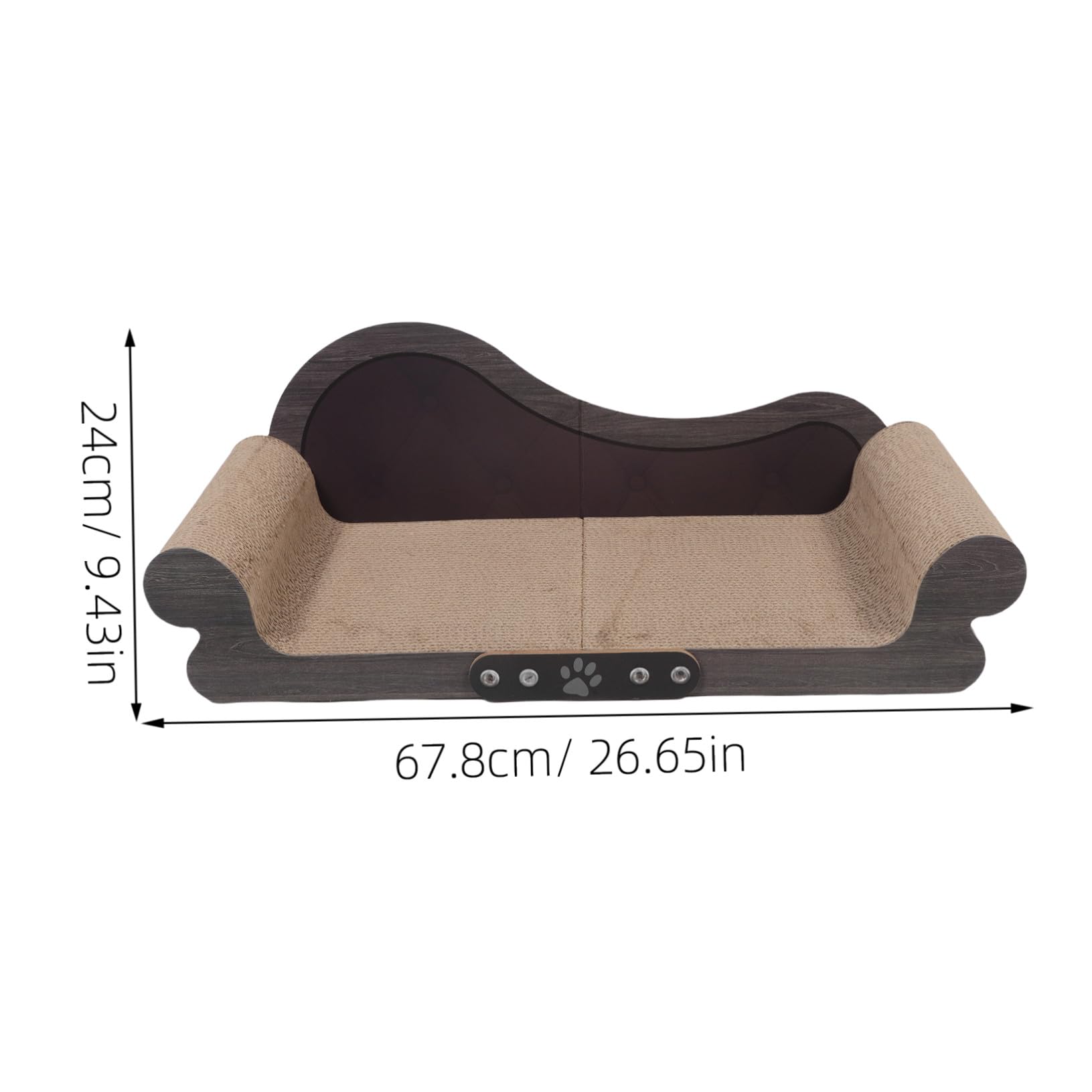 Katzenkratzbrett in Sofaform mit Viel Platz aus Wellpappe