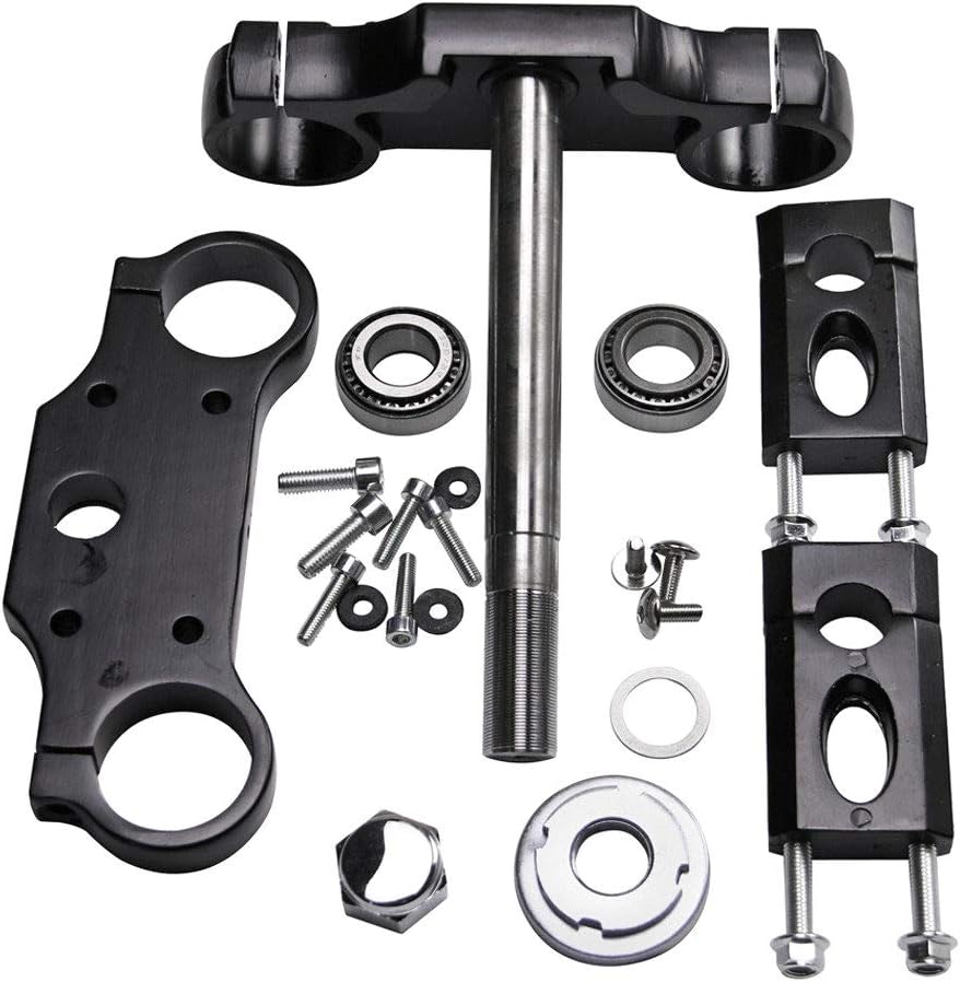 Motorcycle Triple Tree Clamp Bar Riser for 7/8'' 22mm Handlebar 45mm/48mm Front Fork 110cc 125cc 70cc Pit Dirt Bike