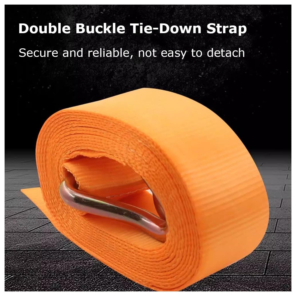 2 Set Di Cinghie A Cricchetto Resistenti, Cinghia A Cricchetto Con Cinghia Di Ancoraggio Regolabile, Cinghia Con Gancio Per Rimorchio Camion, Capacità Di Carico Resistente(L 6m/236.2in)
