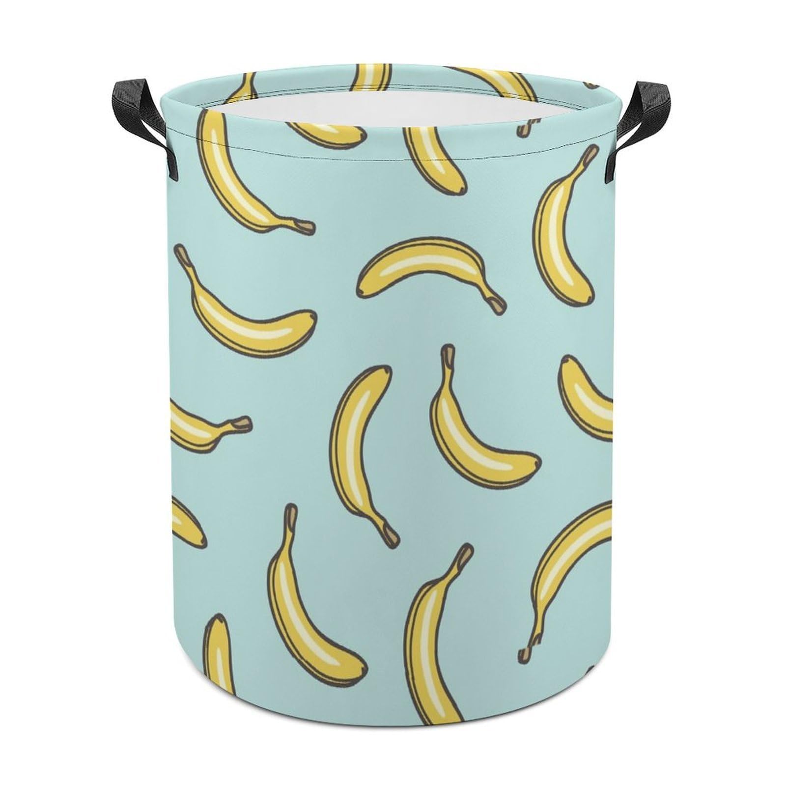 MHYRAC Laundry Hamper, Yellow Banana Laundry Basket, Washing Basket with Handle
