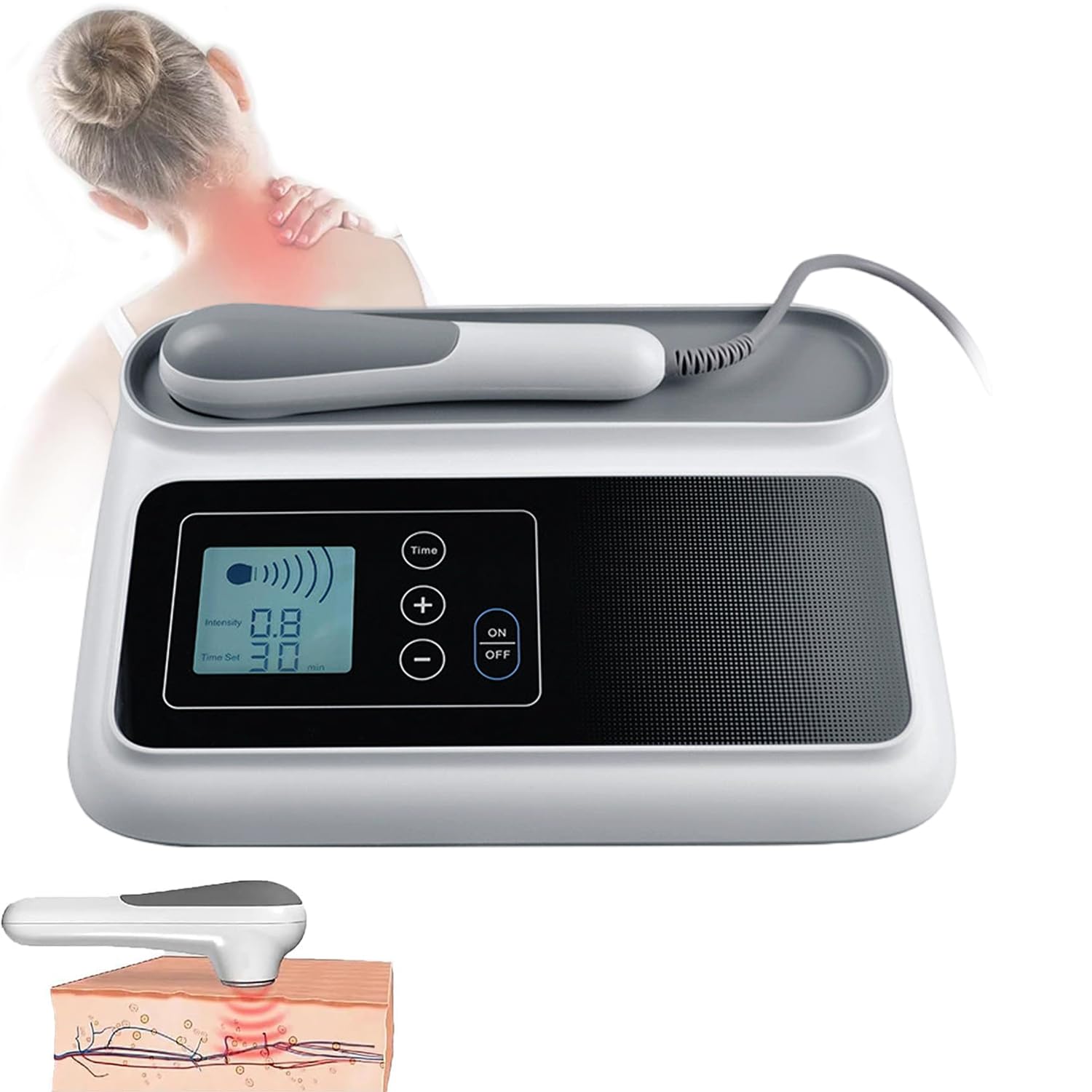 Ultraschalltherapiegerät Physiotherapie, Tragbares Massagegerät für zuhause