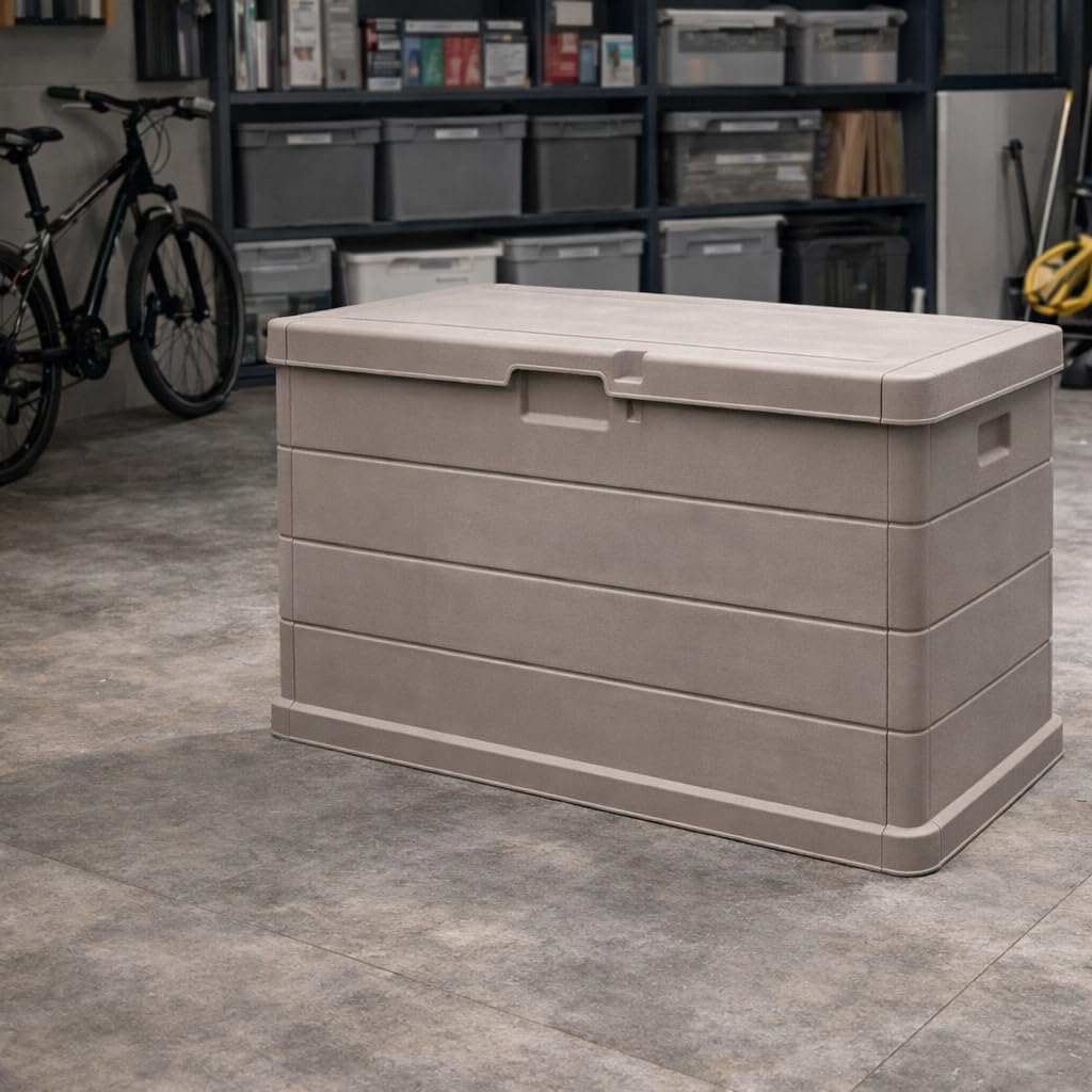 MA MAISON Cassapanca Multiuso 170LT Effetto Legno Resina Taupe