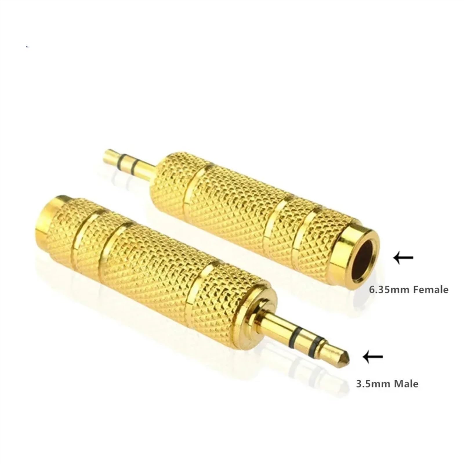 Adaptateur Audio Jack 3.5mm à 6.5mm, convertisseur 3 pôles, Adaptateur 6.35 à 3.5, connecteur mâle Femelle(10pcs)