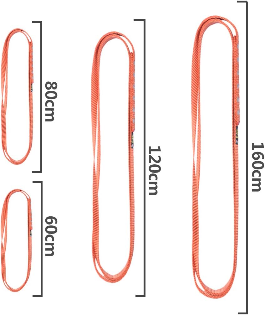 KAILAS 16mm Nylon Climbing Sling 22KN Runner 60cm 80cm 120cm 160cm Tubular Webbing for Rock Climbing Rappelling Outdoor Activities : Sports & Outdoors