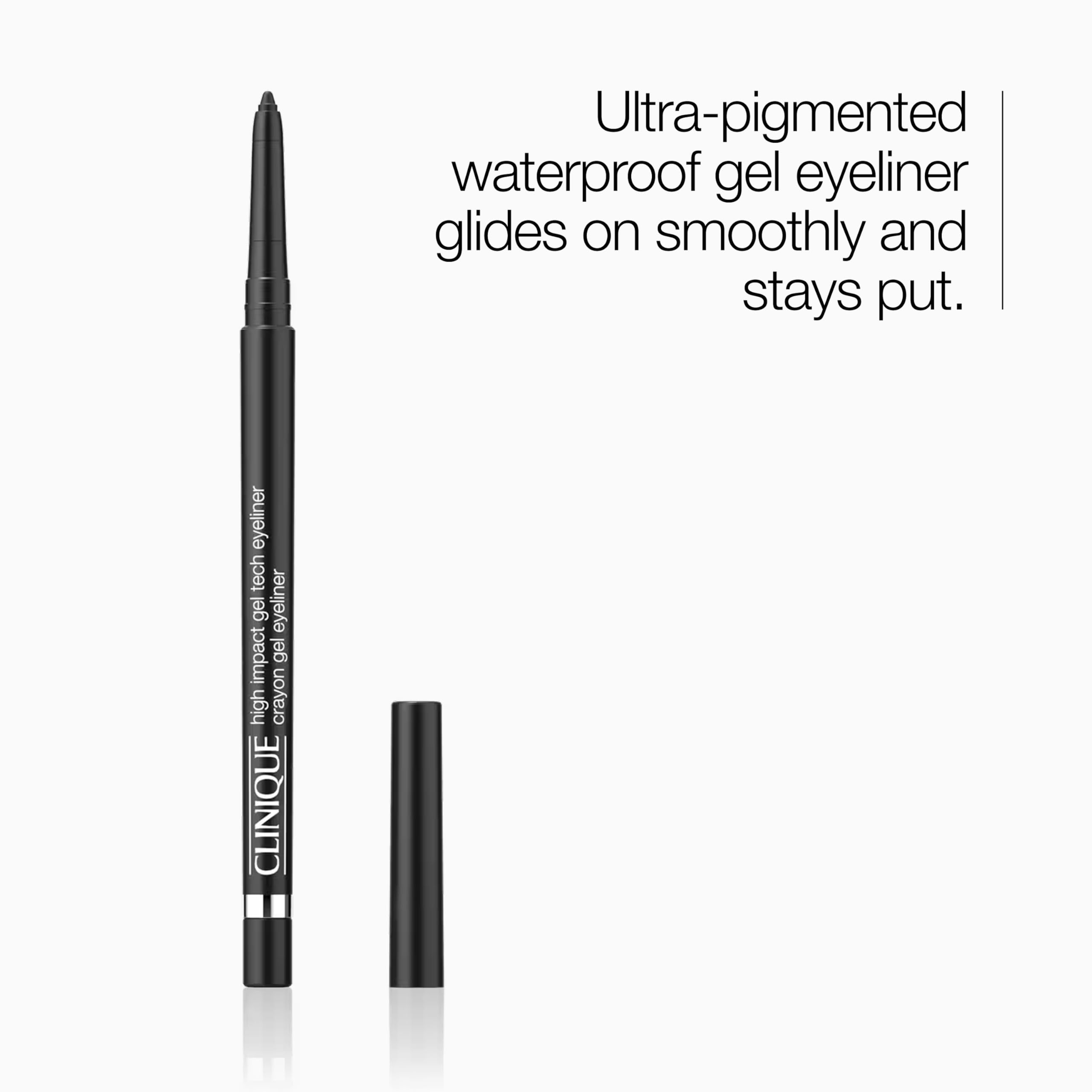 Clinique High Impact Gel Tech Eyeliner Pencil, Intense Black, 0.35 g (Pack of 1) - Image 2