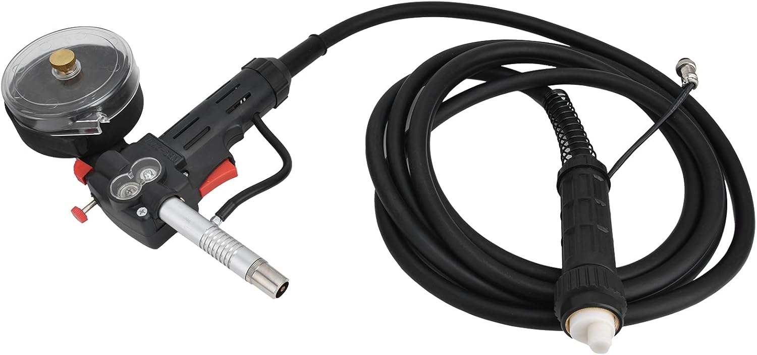 Kadimendium Welding Spool Gun Air Cooled Gas Welder Tool Spool Gun Accessory for Manufacture Maintenance for Welding Equipment (8m)
