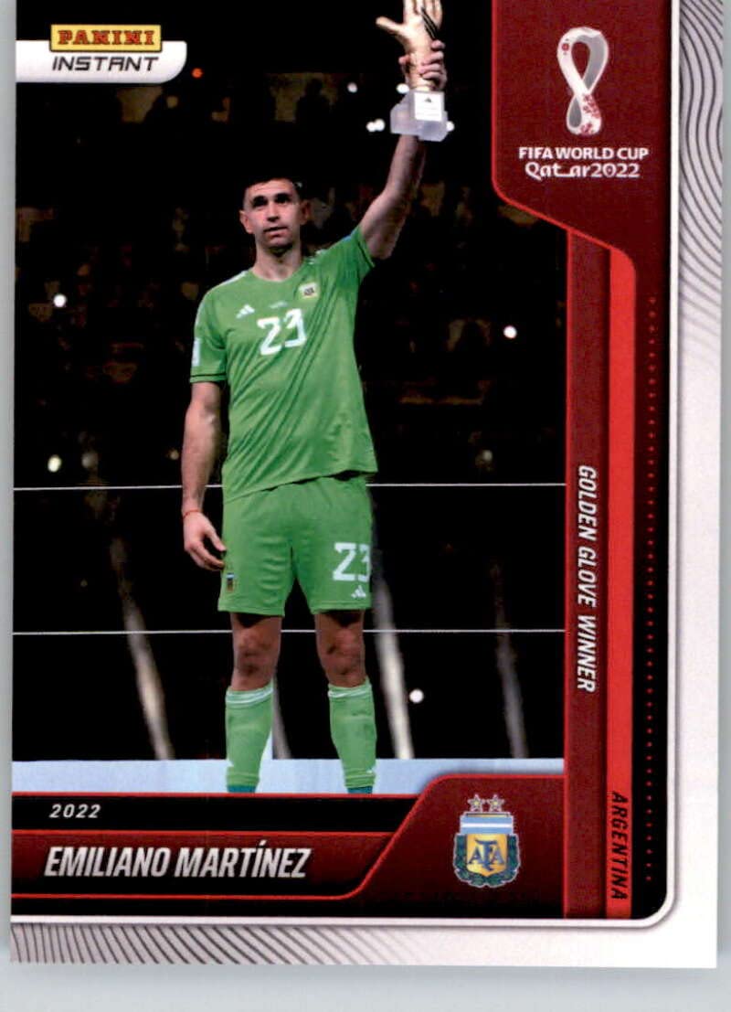 2022 Panini Instant FIFA World Cup #134 Emiliano Martinez Golden Glove Argentina Official…