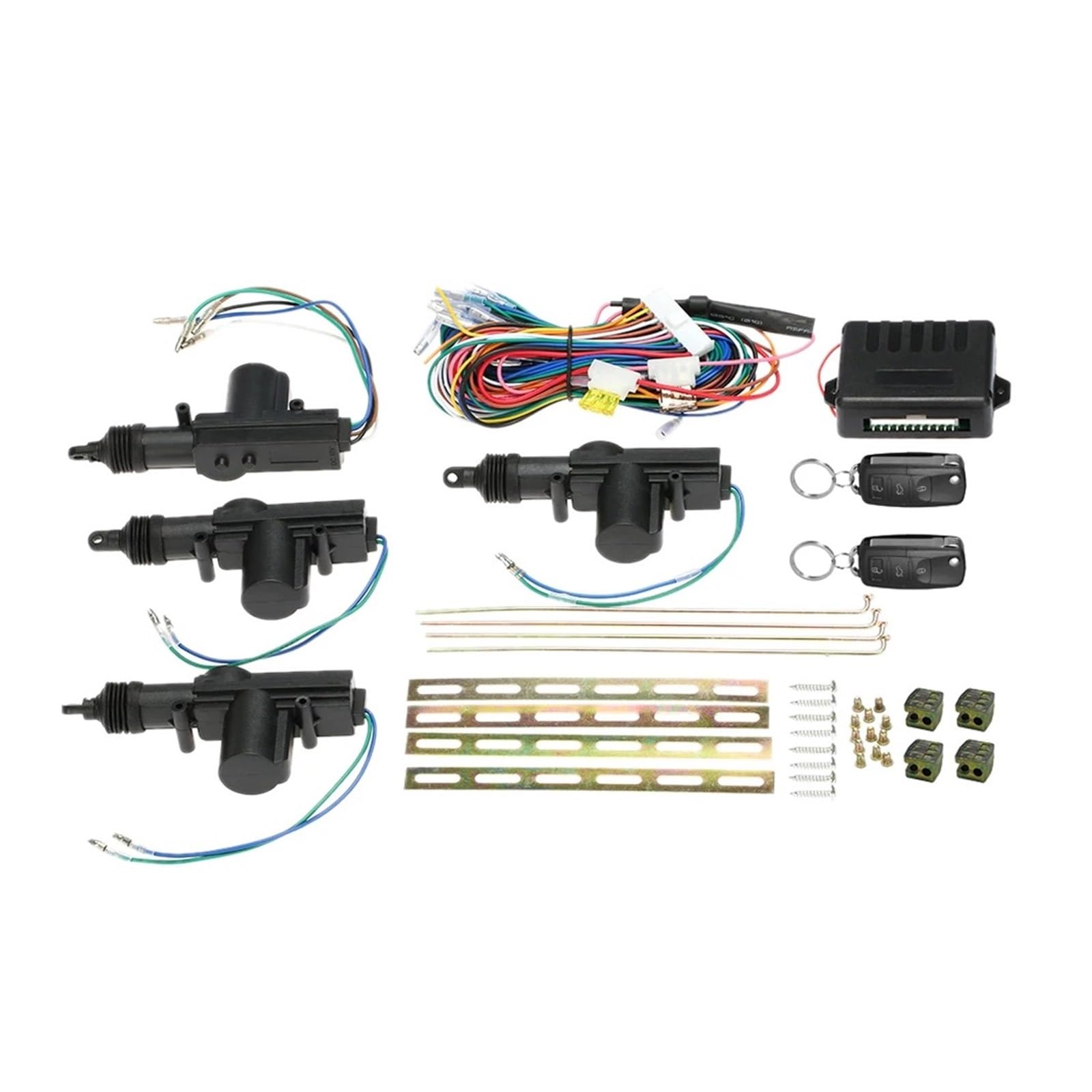 Attuatore Per Serratura Portiera Kit Di Chiusura Centralizzata Con Telecomando E Pulsante Di Apertura Del Bagagliaio Di Apertura Senza Chiave Universale Per Auto