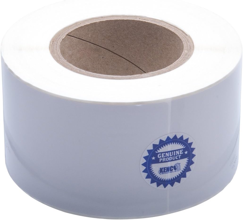 Kenco Premium Inkjet 3 X 5 Rectangle High Gloss Paper Roll-Fed Inkjet Labels. Compatible with Primera Color Label Printers and Many Other Printer Brands. Supplied 500Labels on a 3 core.